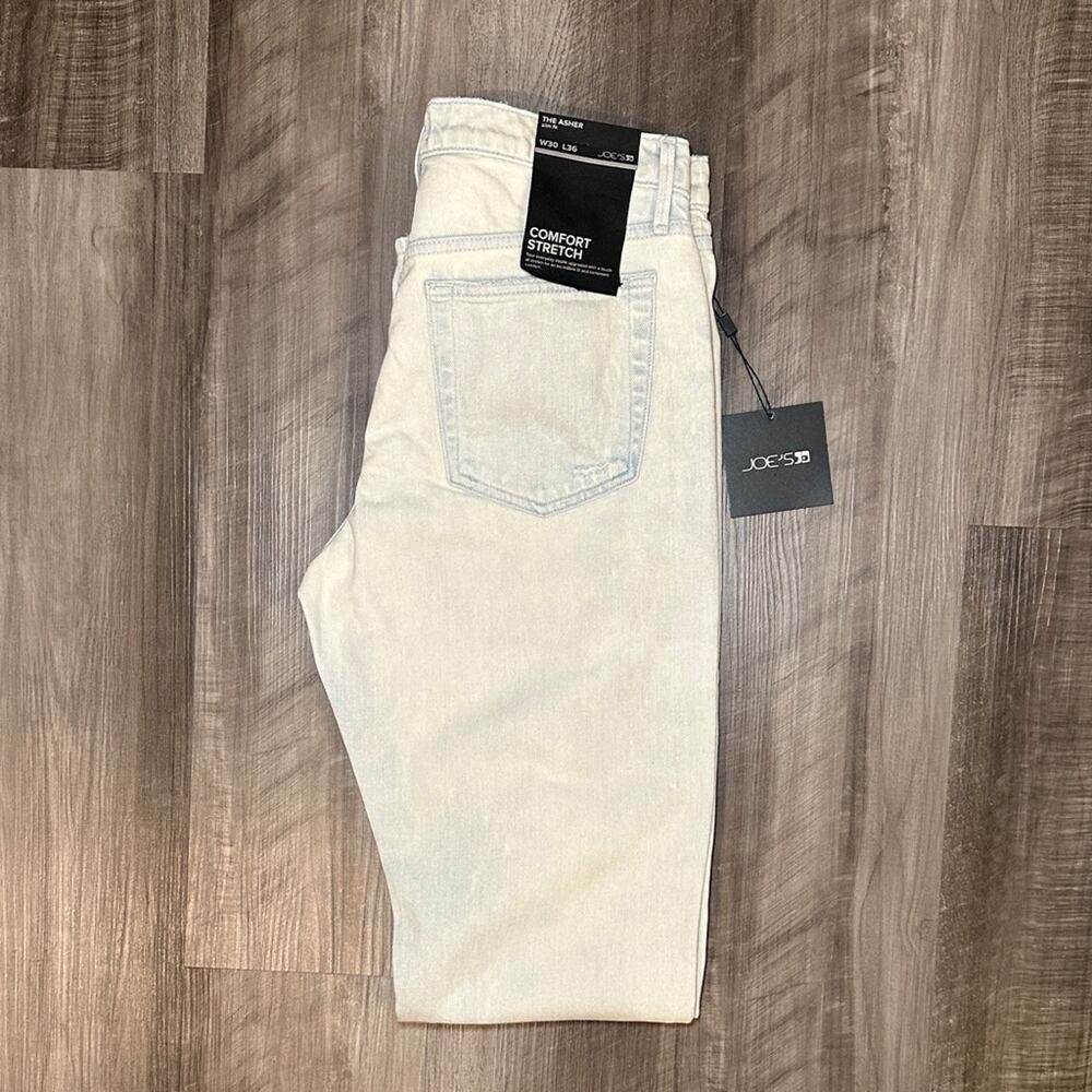 Joe's Jeans The Asher Slim Fit Thrashed Acid Washed Jeans - 30x36
